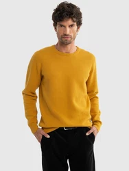BIG STAR Strickpullover REYLI Gelb/Braun