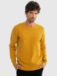 BIG STAR Strickpullover REYLI Gelb/Braun