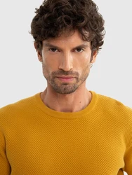 BIG STAR Strickpullover REYLI Gelb/Braun