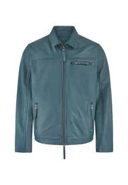 Lederjacke WORKER Zwei-Wege-Reiverschluss, superweiches Leder, Reiverschlusstaschen