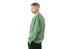 Cleptomanicx Strickpullover Cozy Crew comfrey green