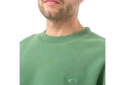Cleptomanicx Strickpullover Cozy Crew comfrey green
