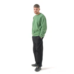 Cleptomanicx Strickpullover Cozy Crew comfrey green