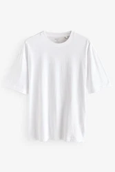 Next T-Shirt Relaxed Fit (5-tlg) Weiß