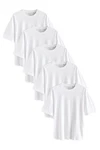 Next T-Shirt Relaxed Fit (5-tlg) Weiß