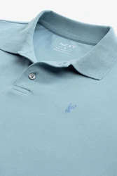 Next Poloshirt Hellblau/Blau