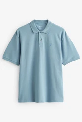 Next Poloshirt Hellblau/Blau