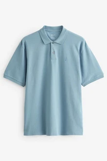 Next Poloshirt Hellblau/Blau