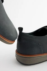 Next Derby-Schuhe aus Leder Schnürschuh Grau/Dunkelblau/Hellblau/Dunkelgrau