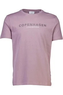 Lindbergh T-Shirt 'Copenhagen' mit Logo und Rundhalsausschnitt 