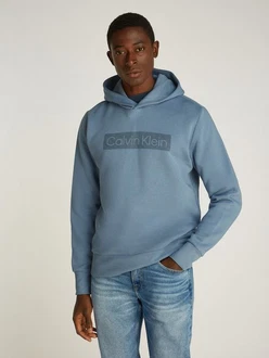 Calvin Klein Kapuzensweatshirt BOX STRIPED LOGO HOODIE 