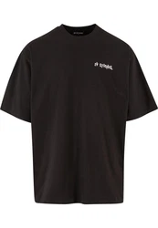 2Y Studios 2Y Thoughts Oversize Tee Schwarz/Dunkelbraun