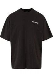 2Y Studios 2Y Thoughts Oversize Tee Schwarz/Dunkelbraun
