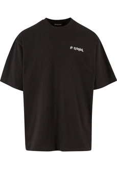 2Y Studios 2Y Thoughts Oversize Tee Schwarz/Dunkelbraun