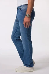 Boston Park 5-Pocket-Jeans Bauchfit Superstretch Blau/Hellblau