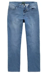 Boston Park 5-Pocket-Jeans Bauchfit Superstretch Blau/Hellblau