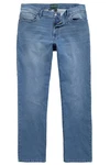Boston Park 5-Pocket-Jeans Bauchfit Superstretch Blau/Hellblau