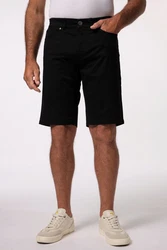 Boston Park Bermuda Bauchfit 5-Pocket Schwarz/Dunkelgrau