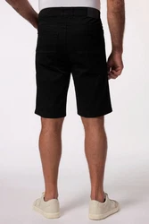 Boston Park Bermuda Bauchfit 5-Pocket Schwarz/Dunkelgrau