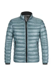 Steppjacke MSCartagena mit Logo Badge und Kontrastpaspeln