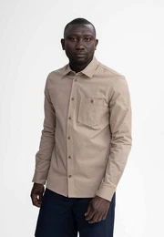 Langarmhemd Herren Twill Hemd ASHUTOSH clean