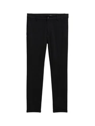 TOM TAILOR Denim Chinohose Schwarz/Dunkelgrau