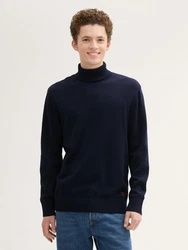 TOM TAILOR Denim Strickpullover Basic Rollkragenpullover 