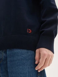 TOM TAILOR Denim Strickpullover Basic Rollkragenpullover 