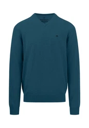 FYNCH-HATTON Pullover Türkis/Blau/Hellblau