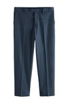 Next Anzughose Slim Fit mit Flanellstruktur Dunkelblau/Hellblau/Blau