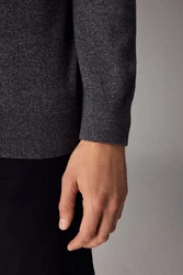 Next Polokragenpullover Langarm-Poloshirt Regular Fit Dunkelgrau/Dunkelblau/Hellgrau/Grau