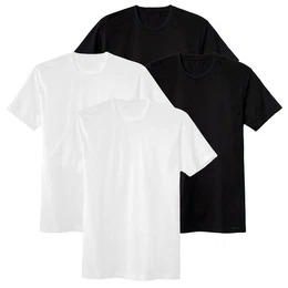 T-Shirt Herren T-Shirt, 4er Pack - Natural Benefit, (Packung, 4er Pack)