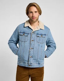 Jeansjacke SHERPA JACKET mit Knopfleiste