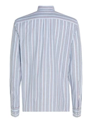 Tommy Hilfiger Langarmhemd MULTI STRIPE OXFORD RF SHIRT bunt (cloudy blau/rouge/multi)