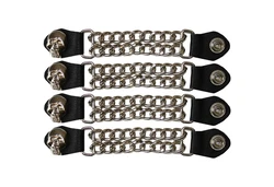 BULLDT Motorradweste 4er W-Extender Style 4er Motorrad Westenkette EXTENDER Beige/Dunkelgrau/Grau/Dunkelblau/Braun
