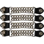 BULLDT Motorradweste 4er W-Extender Style 4er Motorrad Westenkette EXTENDER Beige/Dunkelgrau/Grau/Dunkelblau/Braun