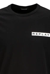 Replay T-Shirt PIECE DYED HEAVY COTTON JERSEY Schwarz