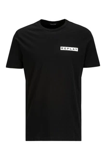 Replay T-Shirt PIECE DYED HEAVY COTTON JERSEY Schwarz
