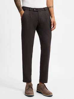 bugatti Hose Bundfalten (1-tlg) Khaki/Grau/Dunkelgrau/Braun/Dunkelbraun