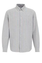 WE Fashion Businesshemd Blau/Hellblau/Grau/Hellgrau