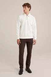 WE Fashion Sweater Weiß/Creme/Khaki/Beige/Grau/Braun