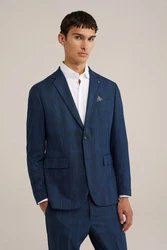 WE Fashion Jackenblazer Hellblau/Blau/Dunkelblau