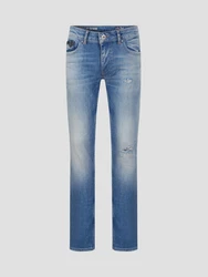 Miracle of Denim 5-Pocket Jeans Mario Slim Blau/Hellblau