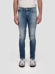 Miracle of Denim 5-Pocket Jeans Mario Slim Blau/Hellblau