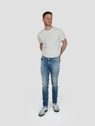 Miracle of Denim 5-Pocket Jeans Mario Slim Blau/Hellblau