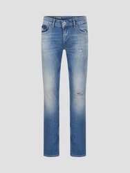 Miracle of Denim 5-Pocket Jeans Mario Slim Blau/Hellblau