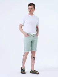 Miracle of Denim Jeansbermudas Thomas Shorts Grün/Hellgrün/Türkis