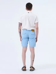 Miracle of Denim Jeansbermudas Elliot Cargo Shorts (1-tlg) Hellblau/Blau