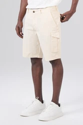 Miracle of Denim Jeansbermudas Elliot Cargo Shorts (1-tlg) Khaki/Weiß/Creme/Beige/Schwarz