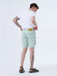 Miracle of Denim Jeansbermudas Elliot Cargo Shorts (1-tlg) Grün/Hellgrün/Türkis